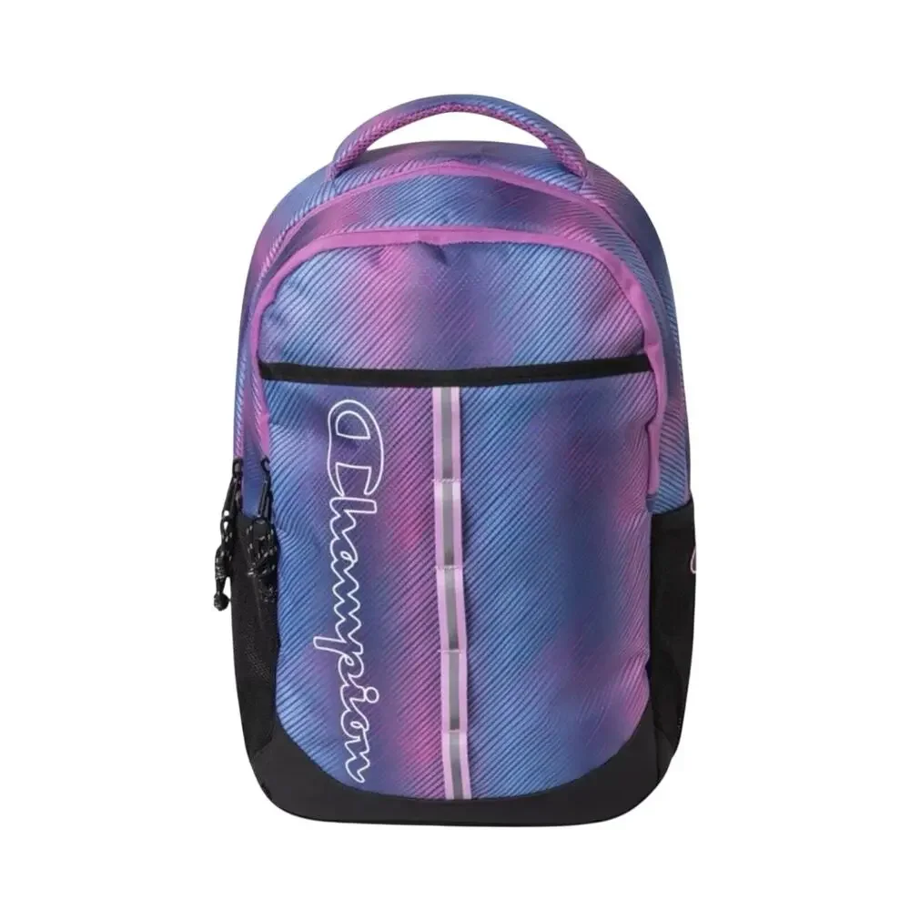 Champion Center Backpack Blue/Pink School Laptop Travel gym Lightweight  New
